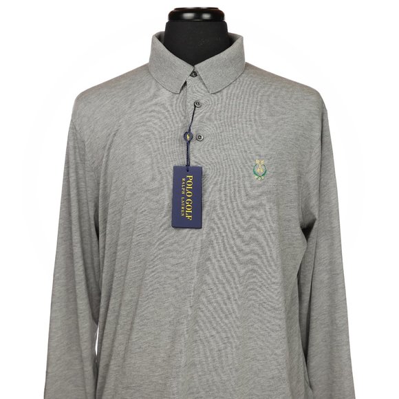 New Polo Golf Wool Silk Cashmere Long Sleeve Polo - Picture 2 of 8